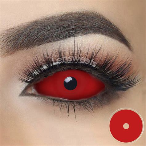 all red contact lenses