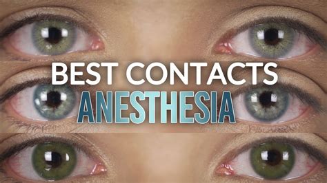 anesthesia colored contact lenses