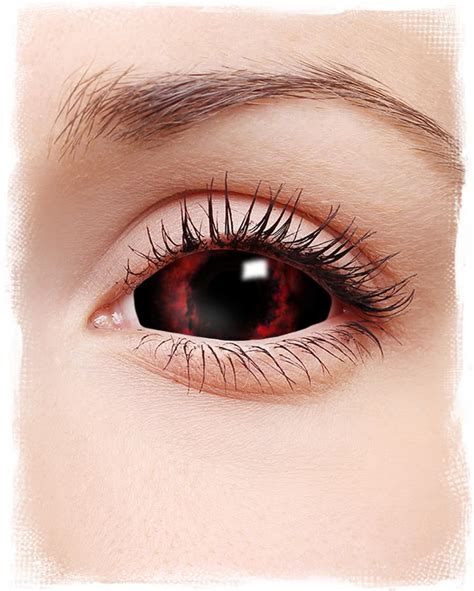 black red contact lenses