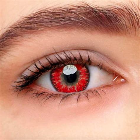 colored contact lenses red