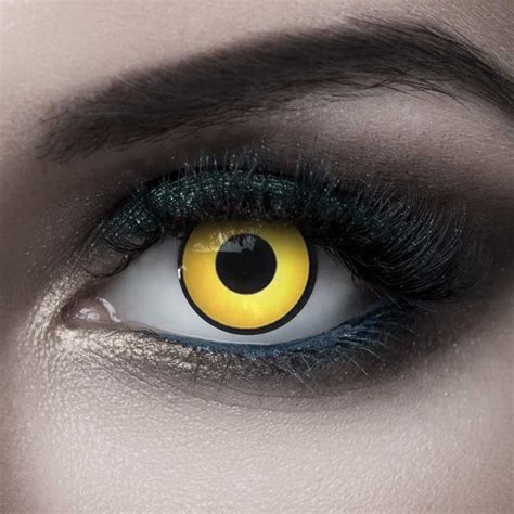 contact lenses halloween yellow