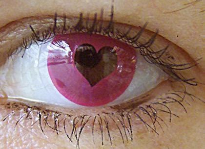 contact lenses with hearts