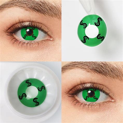 dollar sign contact lenses