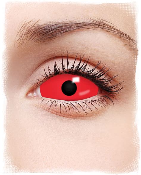 full eye red contact lenses