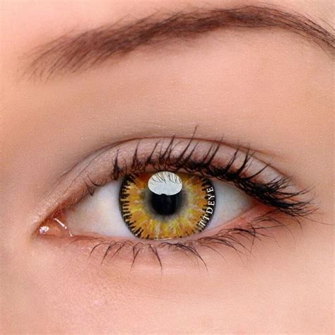 green and yellow contact lenses