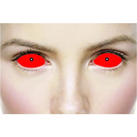 halloween red contact lenses